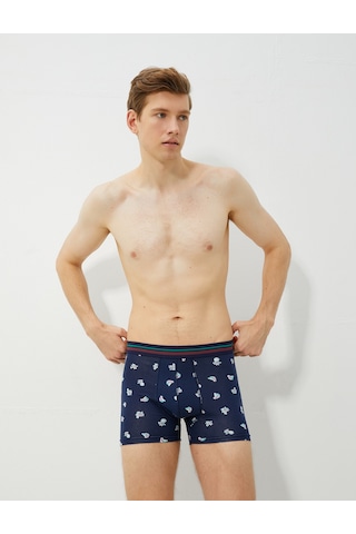 Koton 3'lü Boxer Seti Meyve Baskılı Pamuklu Lacivert Desenli 3slm90037mk Lacivert Desenli