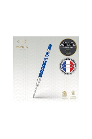 Parker 1950346 Jel Tükenmez Kalem Yedeği, Orta Kalınlıkta Uç, Mav Çok Renkli