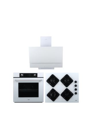 Exep Plus Line EF-260 - EO-320 - ED-401 Beyaz Ankastre Set