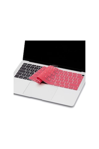 Laptop Macbook Air 13inç Klavye Koruyucu Uk-eu İngilizce Touchıd'li A1932 İle Uyumlu Açık Mavi