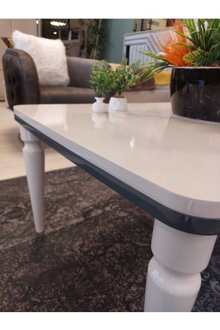 Akset Orta Sehpa Lüx Krem Antrasit