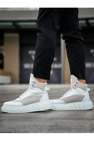 Yüksek Taban Bot 104 Beyaz Renklı