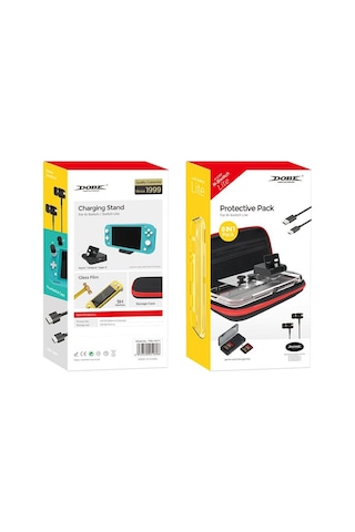 Dobe Nintendo Switch Lite Aksesuar Ve Koruma Paketi-Tns-19171