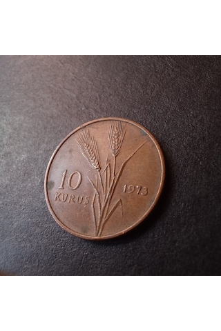 Escoines Koleksiyon 1973 Ççt+ Bronz 10 Kuruş - Eski Madeni Para - 39963662ffa6349b66