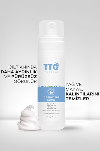 Tto Termal Çay Ağacı Yağlı Yüz Temizleme Köpüğü 2 x 200 ML