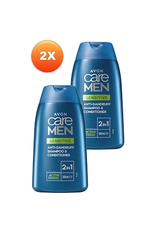 Avon Care Men Sensitive 2'si 1 Arada Kepek Önleyici Şampuan Ve Saç Kremi 2 x 200 ML