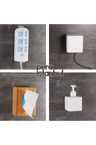 14 Adet Süper Güçlü Şeffaf Çerçeve Askısı Resim Mutfak Kancası Kendinden Yapışkanlı Şeffaf Yapışkan