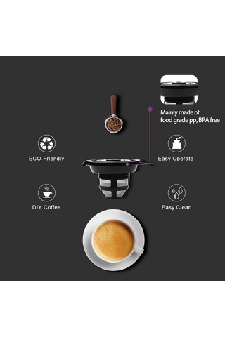 Teltree Flexbrew Uyumlu Tekrarlı Kullanım Kahve Filtresi Sepeti, Hassas Çelik Ağ, 2 Adet, 20g Kapasite Diğer