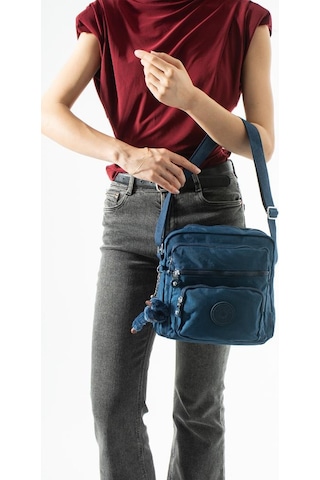 Baginn Kadın Postacı Çanta 28 32 Cm 571 Collection Klinkır Hafif Yağmur Geçirmez Klinkır Kumaş Çok Cepli Lacivert