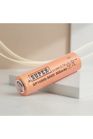 14500 3,7v 900 Mah Lityum Düz Pil