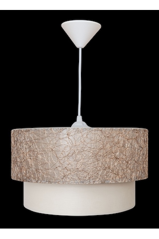 Melon Pasta Kırçıllı Beyaz Avize