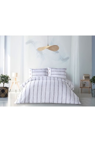 Doqu Home Marine Nevresim Takımı Meridian Çift Kişilik - Beyaz
