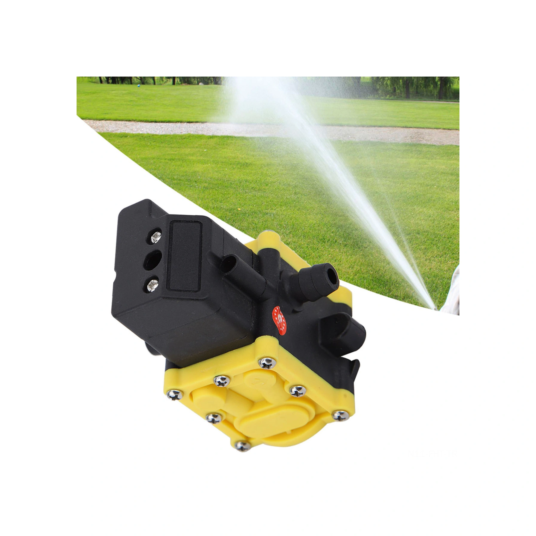 Hangfox 12v Elektrikli Bahçe Spreyi Su Pompası Kafa - Otomatik Emme Diaphragma Pompa Başlığı - Ziraat, Ormancılık İçin Dayanıklı Plastik Aksesuar