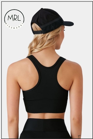 Kadın Siyah Sporcu Sütyeni Pedli Likralı Destekleyici Su Sporları Koşu Fitness Dans Sports Bra Siyah