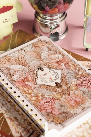 Spiralli Sert Kapak Süresiz Ajanda Planner A5 Pembe
