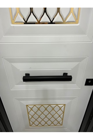 Homdep Çelik Kapı Çekme Kolu Tutma Kolu Dörtgen Tip 35 Cm Ayarlanabilir Sistem Siyah