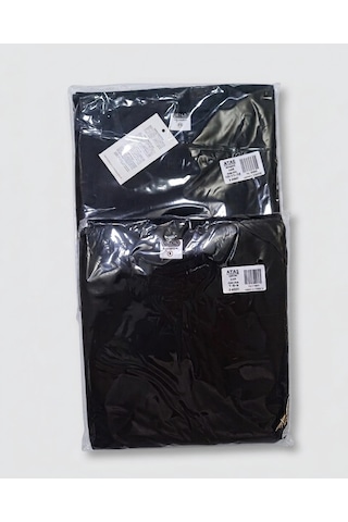 Bulutteks Ataş Sade Siyah Okul Ve Günlük Ünisex Tişört 23 Nisan Vb Etkinlikler T-shirt