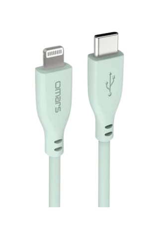 Omars OMCB010GA Usb-C To Lightning Şarj ve Data Kablosu Yeşil