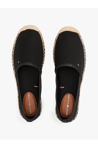Tommy Hilfiger Kadın Marka Logolu Günlük Kullanıma Uygun Siyah Espadril Fw0fw08541 Bds