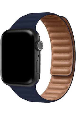 Apple Uyumlu Watch Series 10 42mm Mıknatıslı Deri Kordonkayış-ky24-1