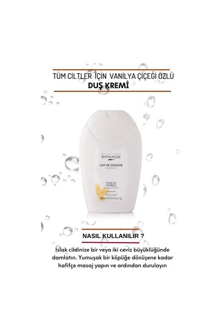 Byphasse Caresse Vanilya Çiçeği Özlü Duş Kremi 500 ML