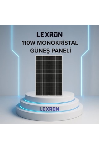 Lexron 110w Monokristal Güneş Paneli