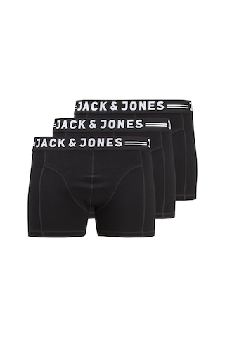 Jack & Jones 3'Lü Boxer Paketi 12147591 Black Siyah