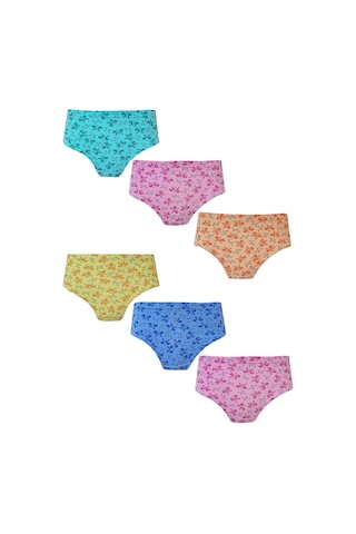 Hepsine Rakip 6lı Seher Kız Çocuk Pamuklu Empirme Slip Külot Karışık