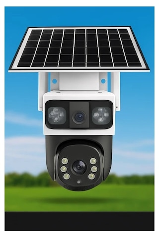 Balandı Pro-8200gıp 4mp 2 Kameralı E-sim 4g Solar Smart Kamera Güneş Panelli Hieasy Yazılım
