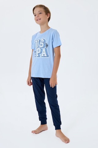 U.S. Polo Assn. U.s. Polo Assn. Erkek Çocuk Mavi Pijama Takım Us2410-c-v1