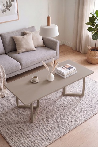 Yurudesign Blom Orta Sehpa Kayın Ahşap Ayaklı 120x60cm Kumsal Bl3-co