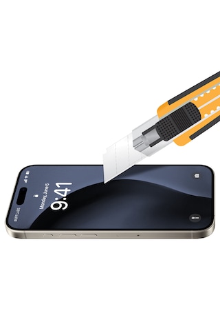 Buff Apple Uyumlu   iPhone 16 Pro 5d Easyfit 2 Adet Ekran Koruyucu