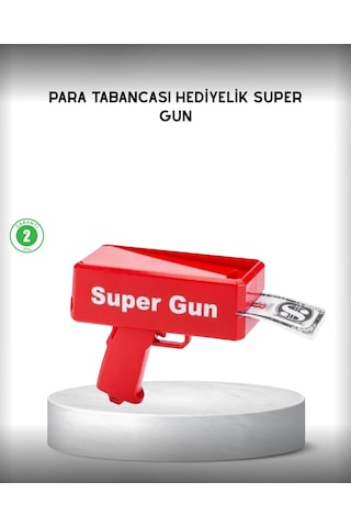 Para Dolar Saçma Para Atma Tabancası Otomatik Kırmızı Oyuncak " 53072773