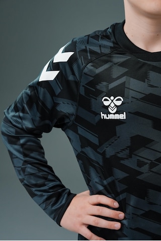 Hummel Line Kaleci Tek Üst Forma Siyah Çocuk