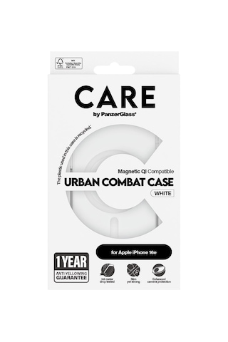 Care By Panzerglass Apple iPhone Uyumlu 16e Flagship Case Urban Combat - Kılıf Beyaz