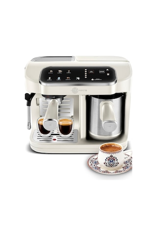 Karaca Hatır Perfetto Dijital Ve Dokunmatik Ekranlı Espresso Ve Türk Kahve Makinesi