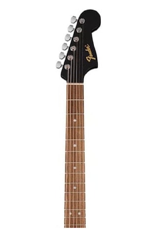 Fender 0974000506 California Debut Redondo Dreadnought Akustik Gitar Black Ceviz Klavye, İnce Sap Profili Ve Güçlü Akustik Projeksiyon
