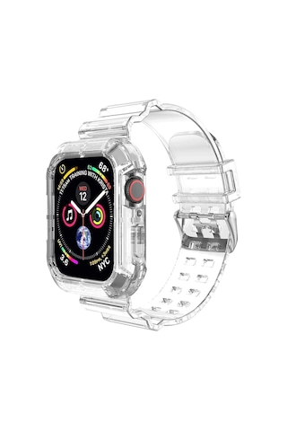 Microsonic iOS Uyumlu Watch Series 3 42Mm Kordon Transparent Şeffaf