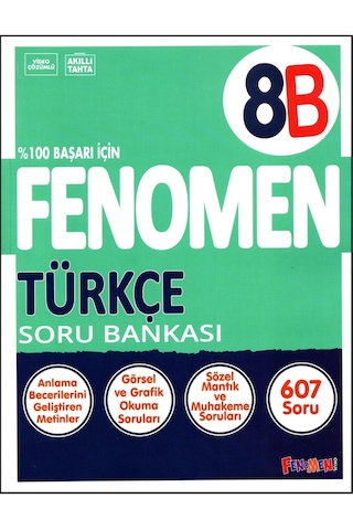 Fenomen 8. Sınıf Lgs Türkçe Soru Bankası B Fenomen 8. Sınıf Lgs Türkçe Soru Bankası B