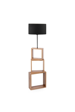 Homing Kumaş Başlıklı Modern Raflı Lambader Ayd-2901