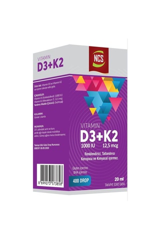 Ncs Omega 3-6-9 Fish Oil 1000Mg 200 Softgels + Ncs Vitamin D3 K2 20 ML