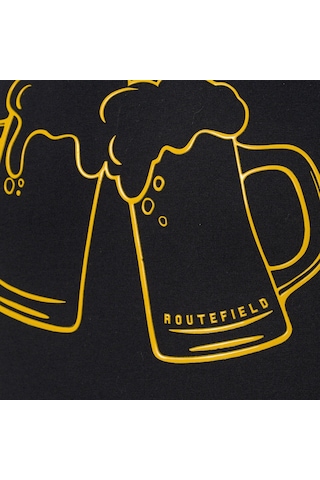 Routefield Trub Erkek Tişört Siyah
