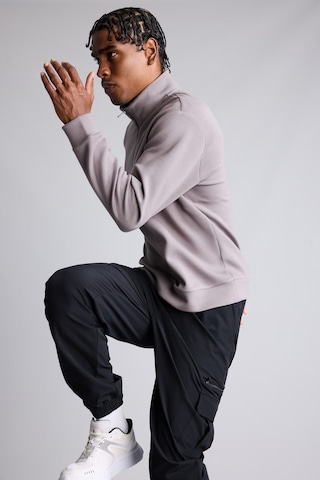Defacto Ultra Yumuşak Standart Fit Dik Yaka Yarım Fermuarlı Modal Basic Sweatshirt H6165ax26augr539 Gri-gr539