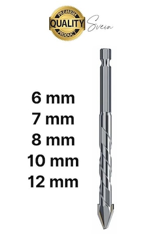Elmas Uçlu Metal Sac Demir Çelik Ahşap Delebilen Çok Amaçlı Matkap Ucu Seti - 5 Parça Kırılmaz