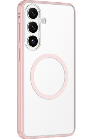 Galaxy S26 Plus Uyumlu Kılıf M-safe Şarj Özellikli Mat Arka Yüzey Wlons Lola Kapak Pembe Pembe