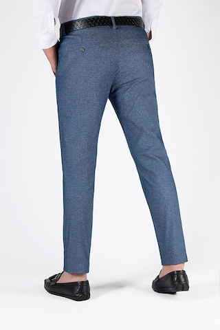 Terapi Men Erkek Mavi Slim Fit Italyan Kesim Keten Pantolon Mavi