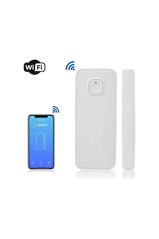 Suofeng Tuya Akıllı Pencere/kapı Sensörü, Uzak Kumanda, Uyarı Bildirimi, Tuya Smart & Smart Life Uygulaması Desteği, Ev Güvenliği Alarmı