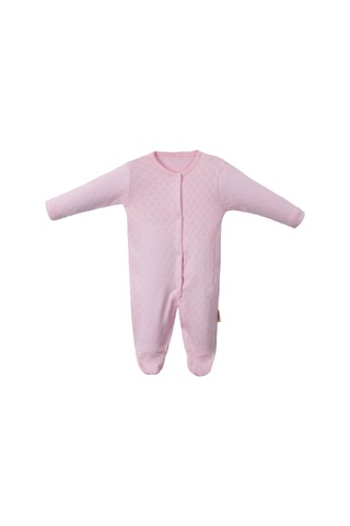 Desenli Üçlü Tulum Set Pembe