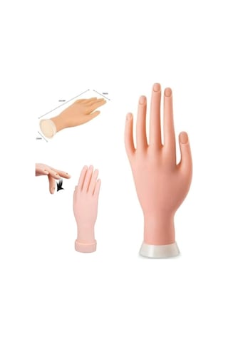 Protez Tırnak Ve Kalıcı Oje Eğitim El Mankeni - Nail Art Uygulama Eğitim Eli