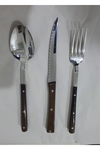 Steak Bicak.Catal Ve Kaşık Gümüş